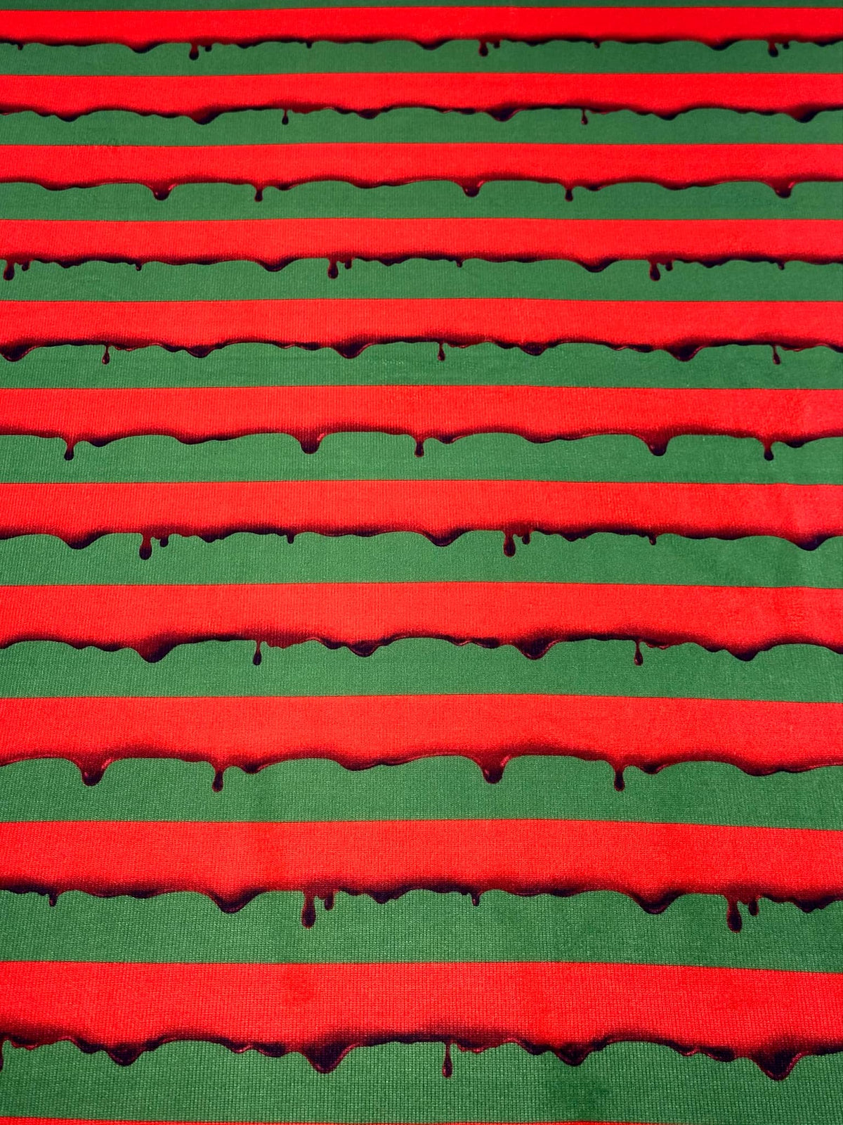 (SWEATER KNIT/OAKLEY) DRIPPING RED BLOOD ON DARK OLIVE (4)