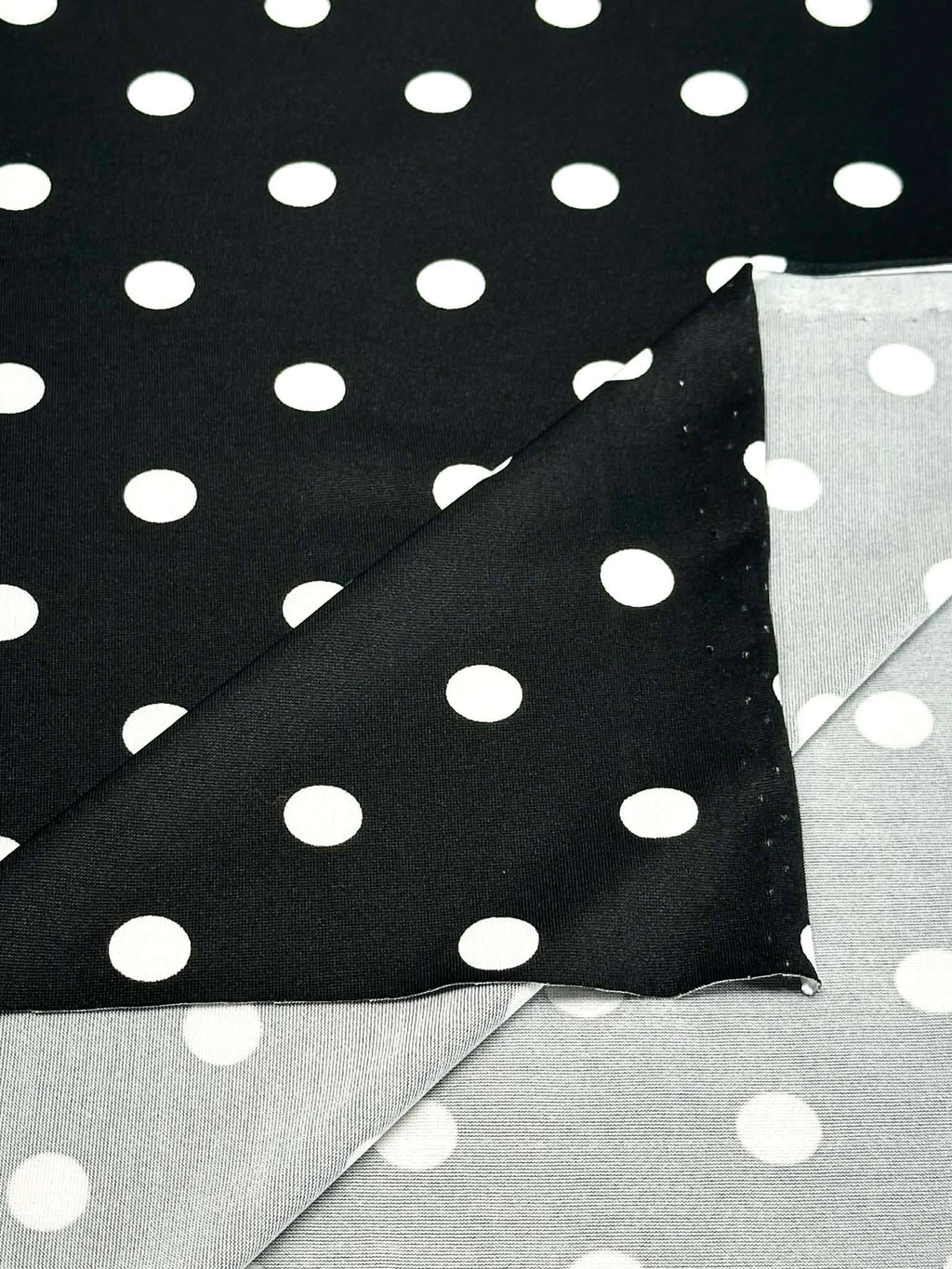 (ITY) OFF WHITE POLKA DOTS ON BLACK