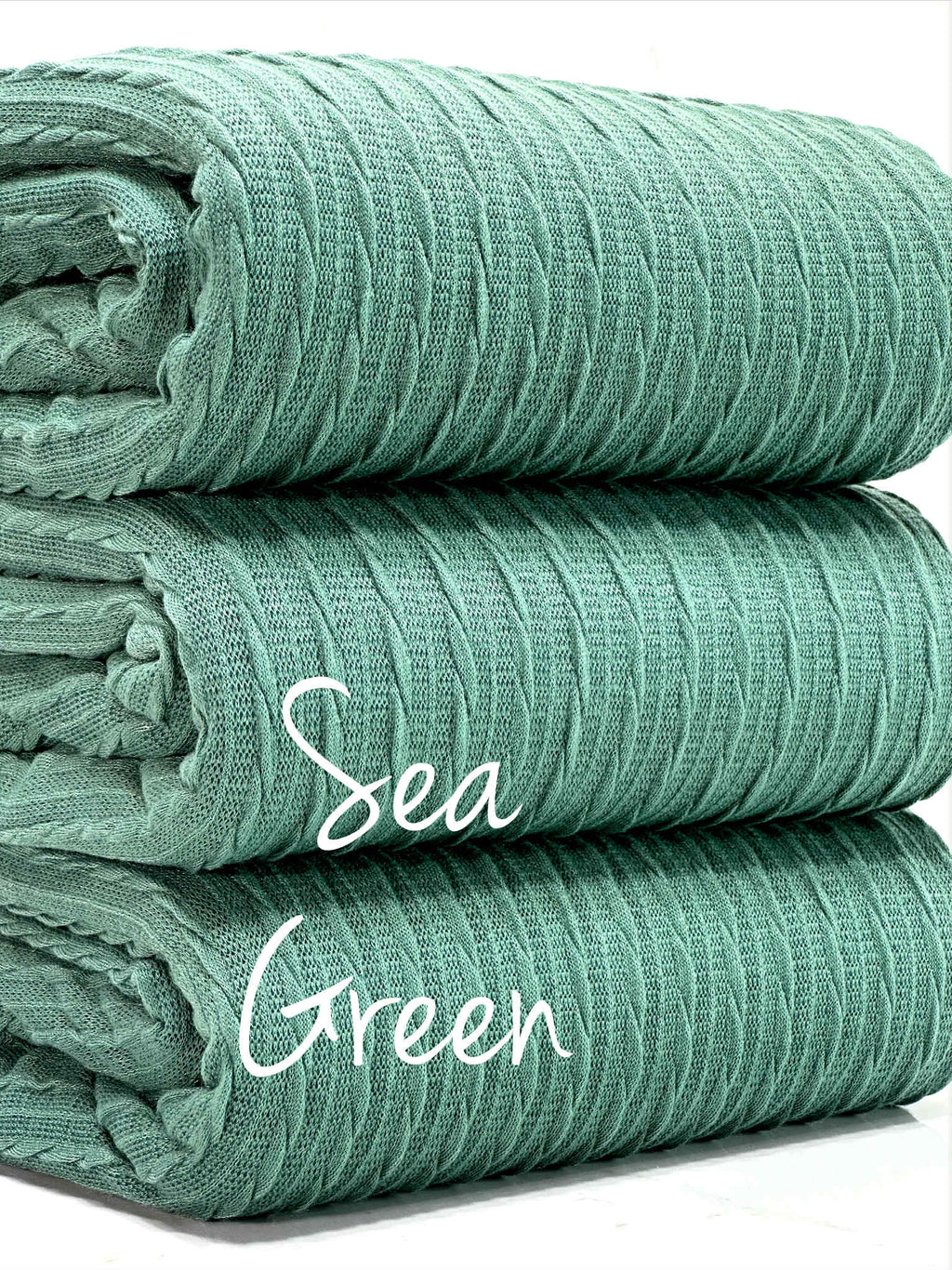 (CABLE KNIT) SEA GREEN (1)