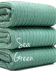 (CABLE KNIT) SEA GREEN
