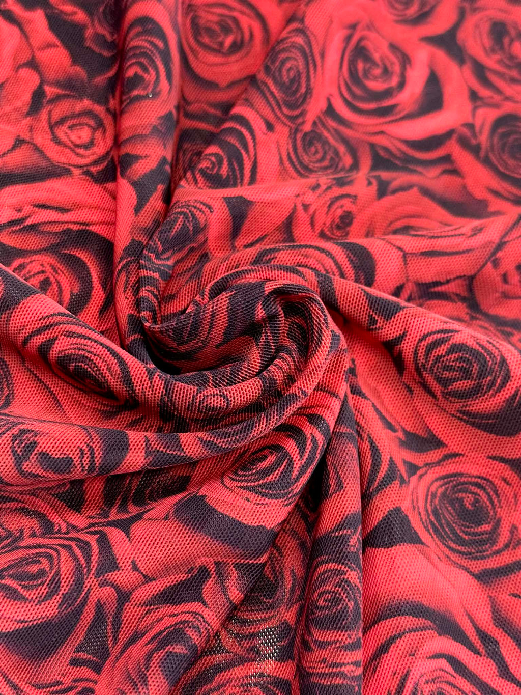 (DOUBLE MESH) RED ROSES