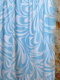 (DBP) LIGHT BLUE AND OFF WHITE SWIRLS