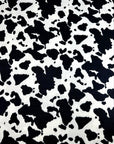 (YUMMY RIB) BLACK COW FUR PRINT ON OFF WHITE