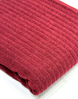 (WIDE SWEATER RIB) BURGUNDY