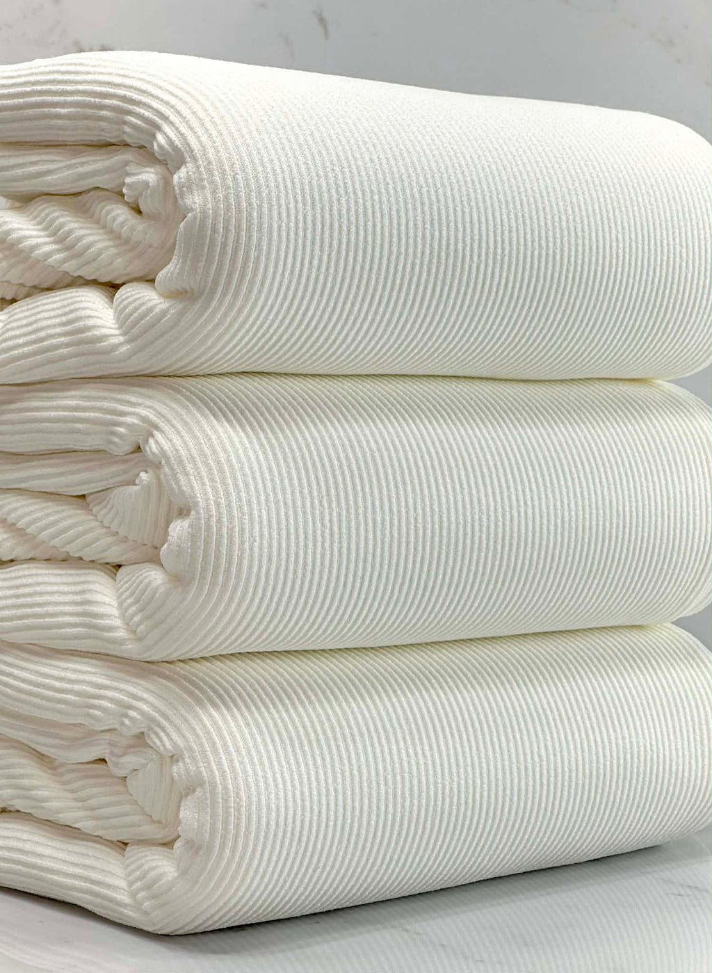 (NYLON VERTICAL CORDUROY) IVORY