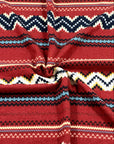 (SWEATER KNIT) ZIGZAG PATTERN ON MAROON