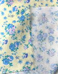 (FLANNEL COTTON) FLORAL PATTERN ON SOFT YELLOW