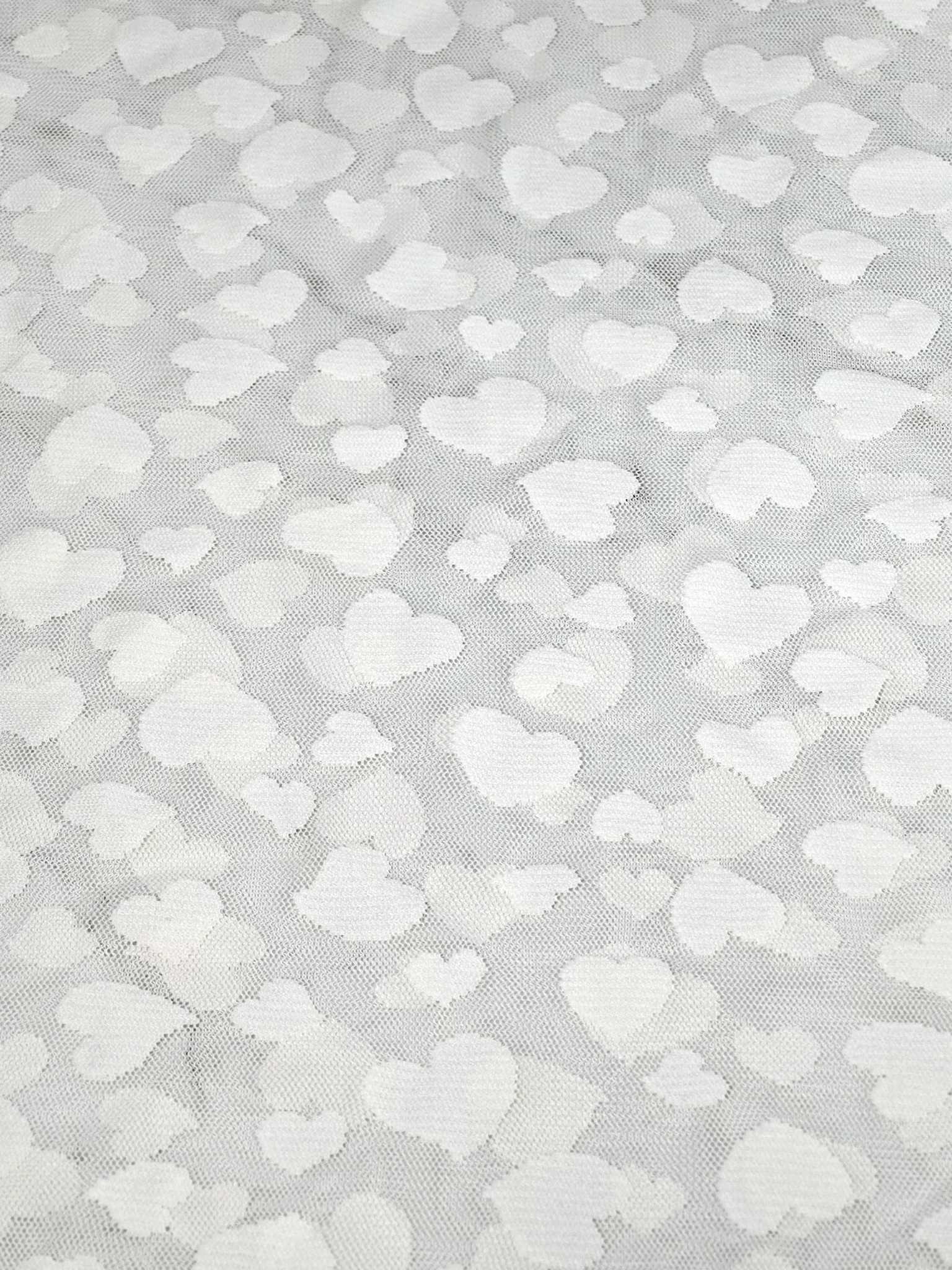 (MESH) IVORY HEARTS