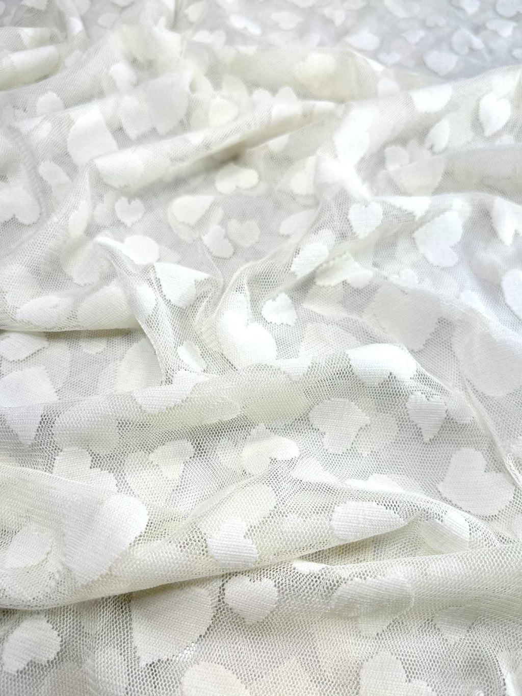 (MESH) IVORY HEARTS