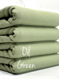 (2X2 SUPER COTTON FEEL RIB) OIL GREEN