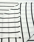 (KNIT) THIN BLACK STRIPES ON OFF WHITE