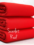 (2X2 RIB) SCARLET RED