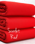 (2X2 RIB) SCARLET RED