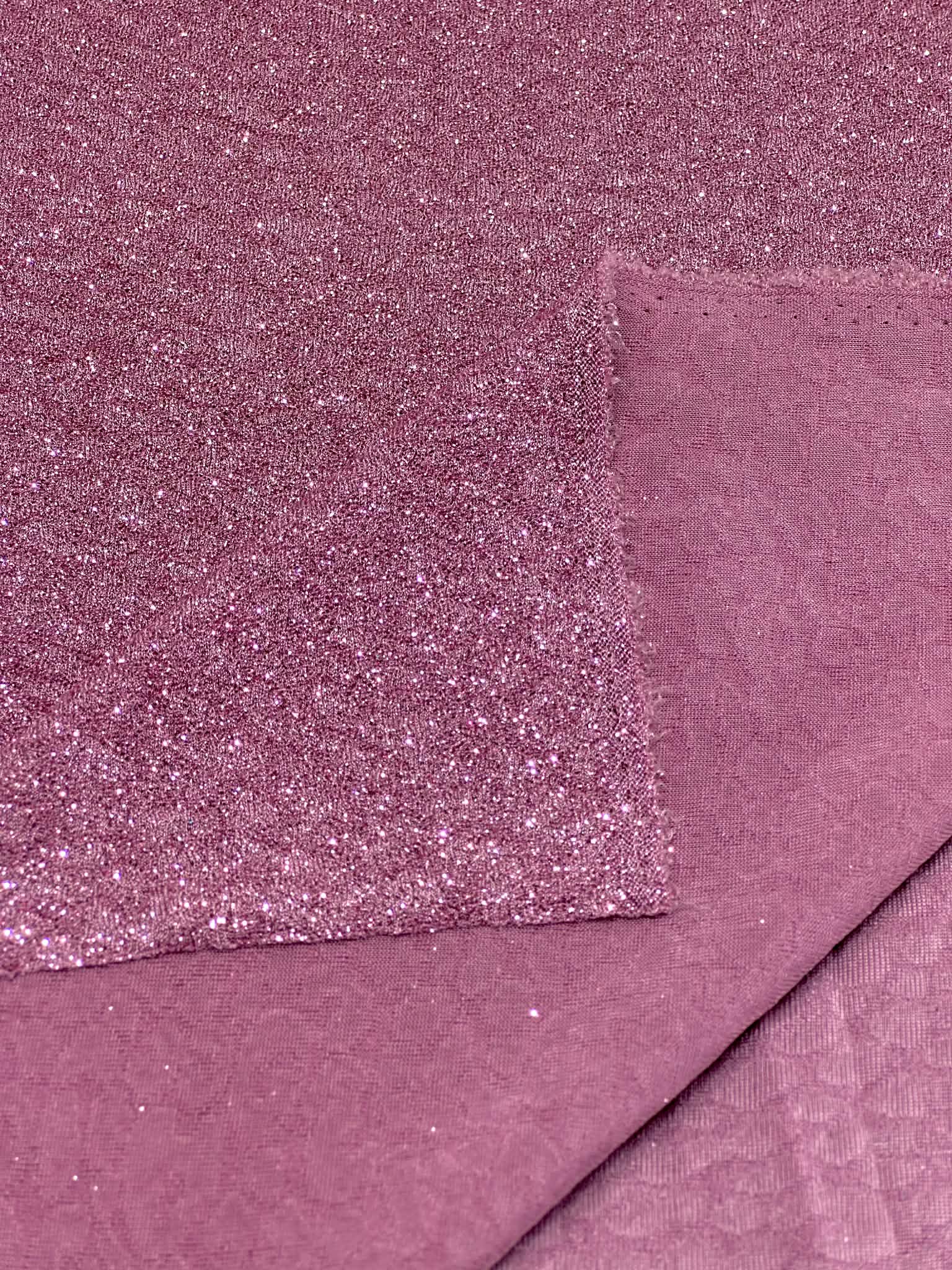 (KNIT) 3D DARK PINK AND GLITTER LEOPARD