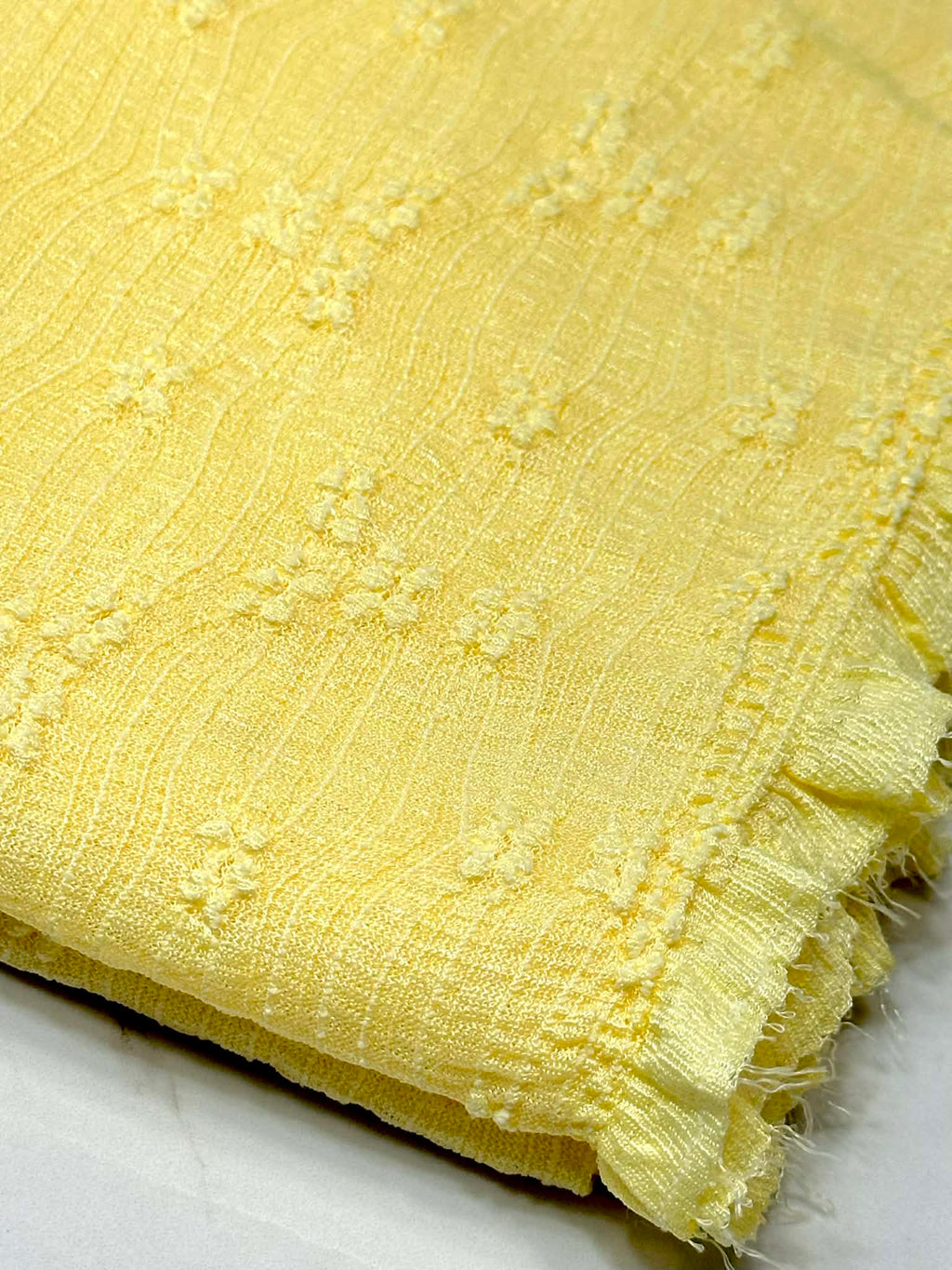(LACE) 3D YELLOW FLOWER PATTERN