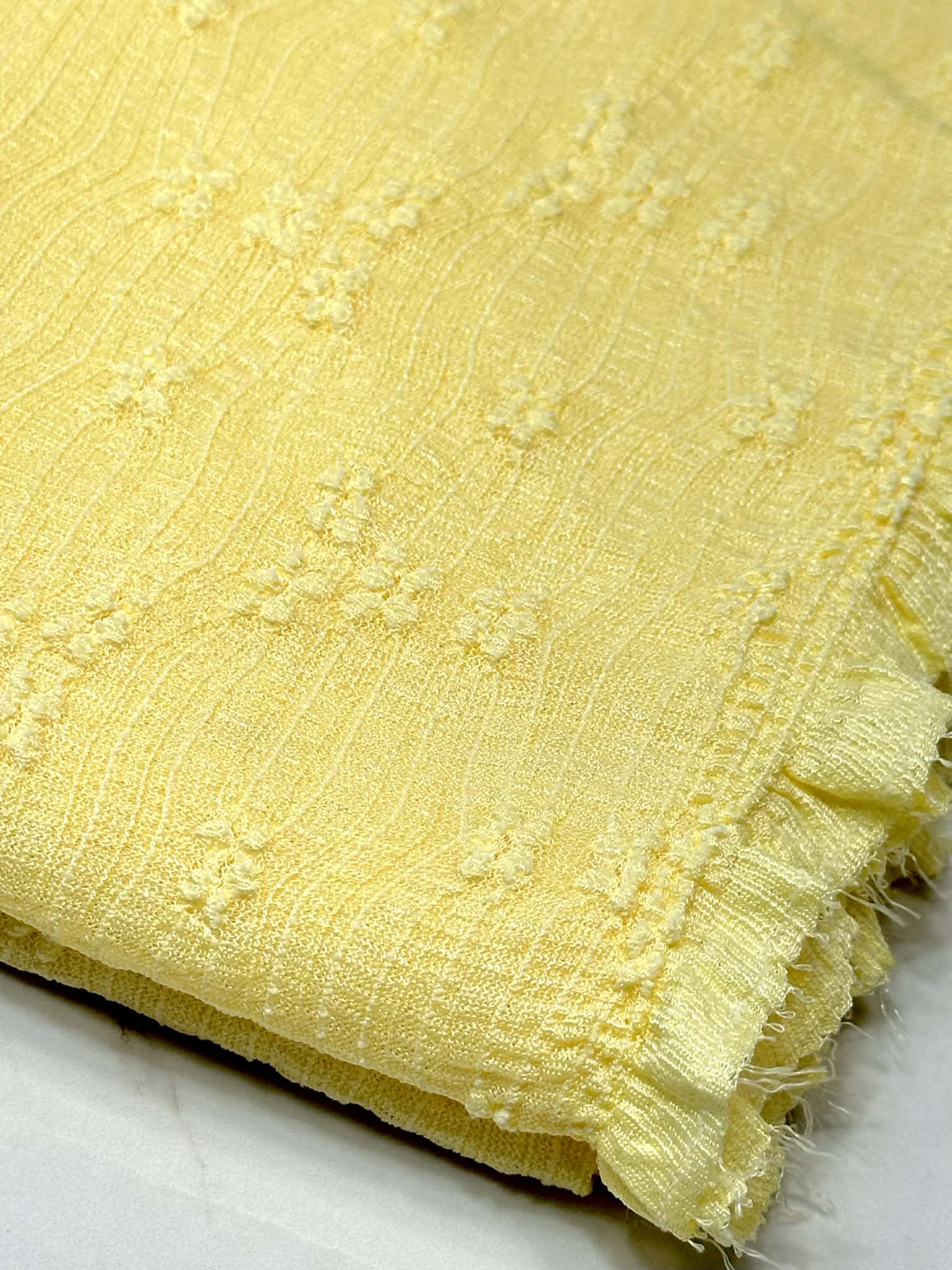 (LACE) 3D YELLOW FLOWER PATTERN