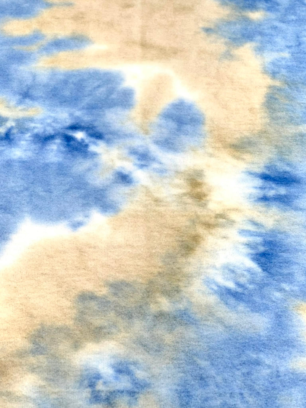 (BRUSHED SWEATER KNIT) BLUE AND TAN TIE DYE(2)