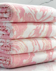 (4X2 YUMMY RIB) PINK, CREAM, AND OFF WHITE MARBLE