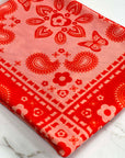 (MESH) RED AND BLUSH PATCHWORK