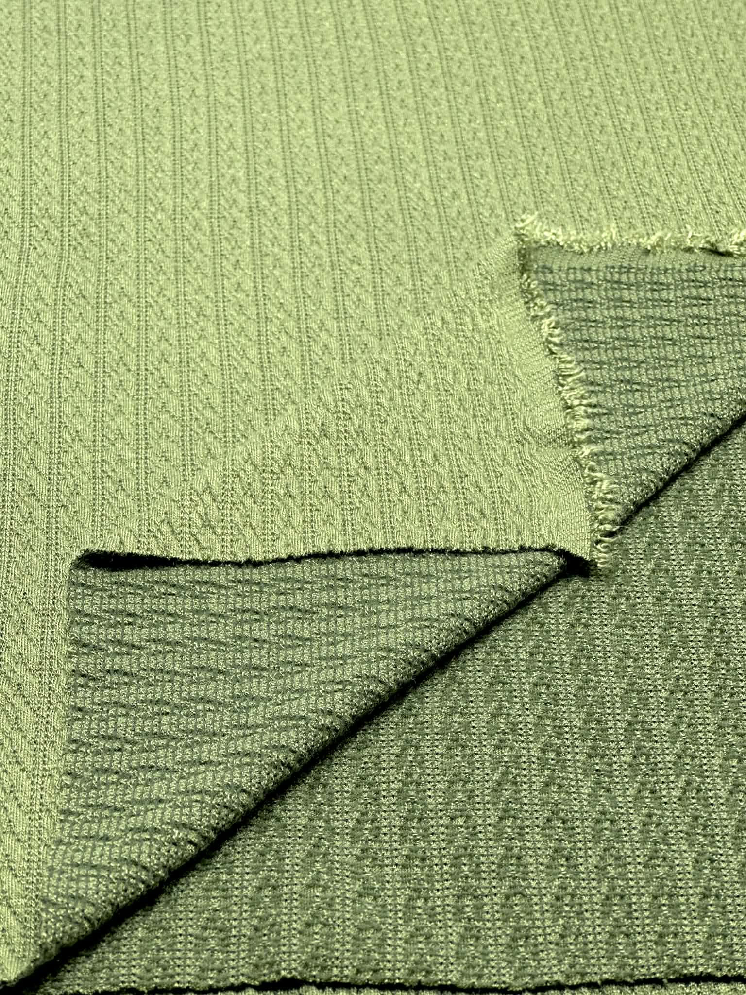 (CABLE KNIT ) OLIVE