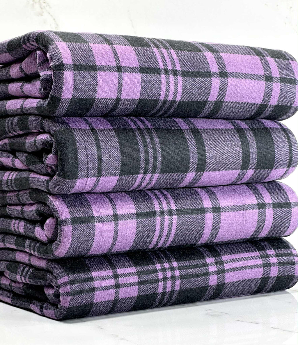 (DBP) PURPLE AND BLACK PLAID