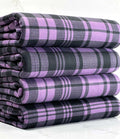 (DBP) PURPLE AND BLACK PLAID