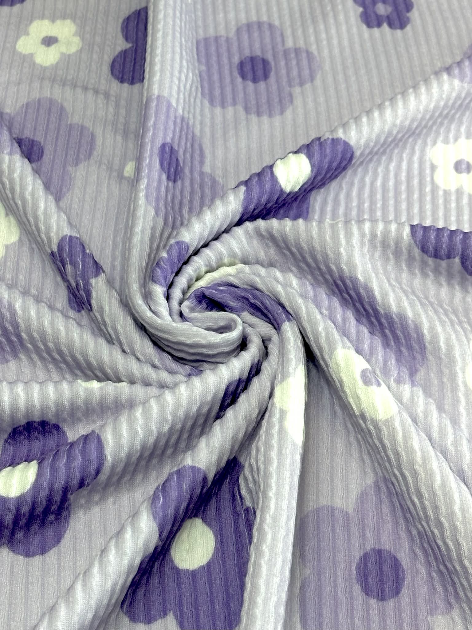 (URBAN RIB) PURPLE, LAVENDER AND OFF WHITE FLOWERS ON LILAC(1)