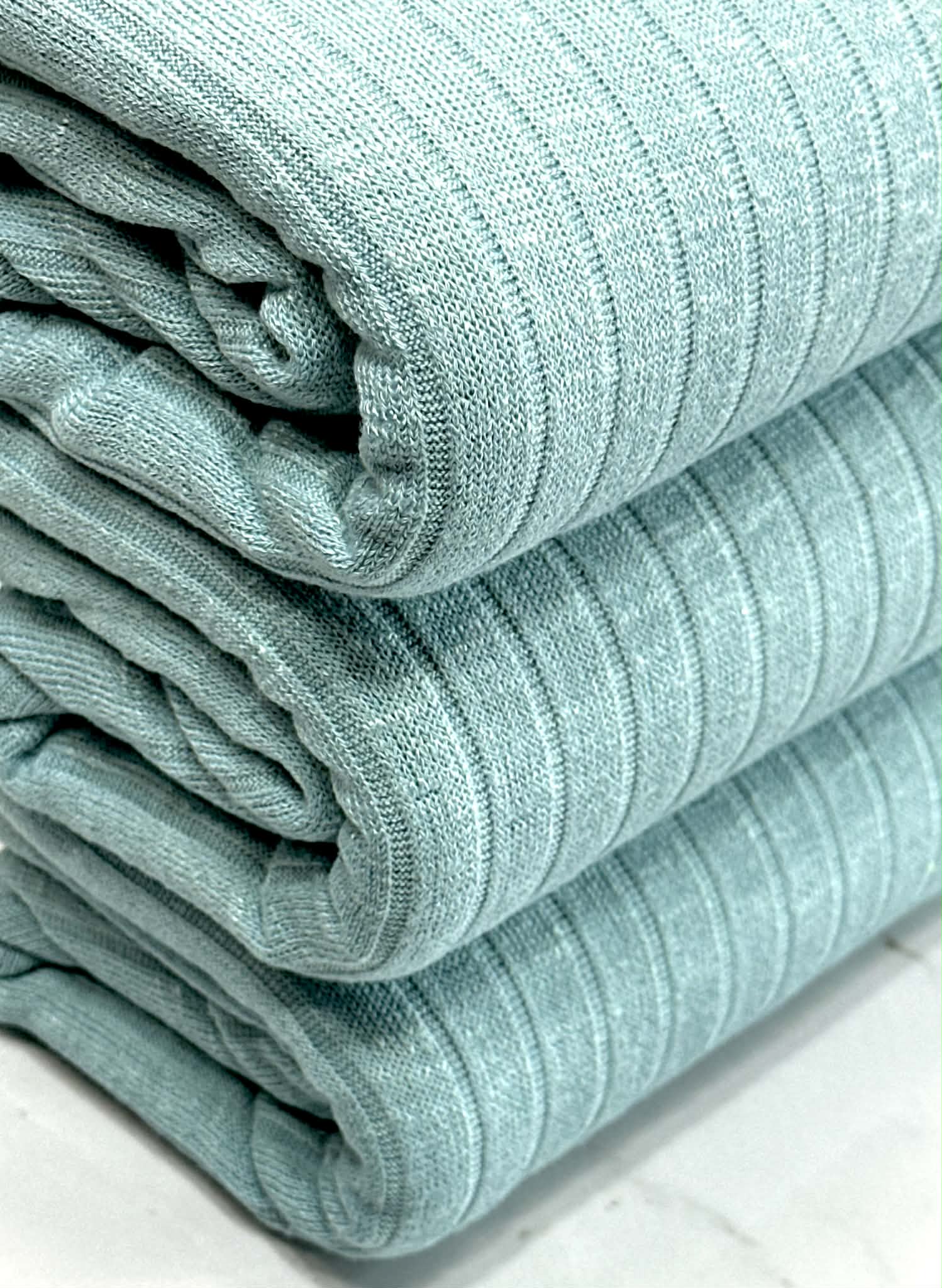 (SWEATER WIDE RIB) LIGHT AQUA (1)