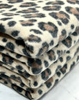 (BRUSHED SWEATER KNIT) BLACK AND BROWN CHEETAH ON CREAM