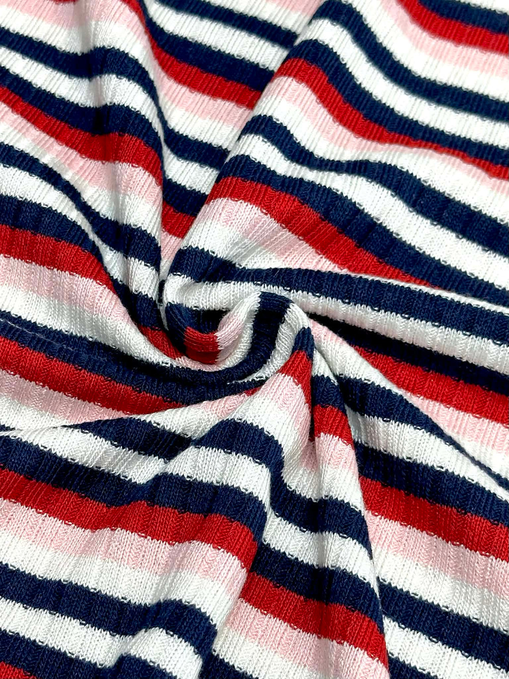 (SWEATER RIB) NAVY, RED, PINK, AND OFF WHITE STRIPES (2)