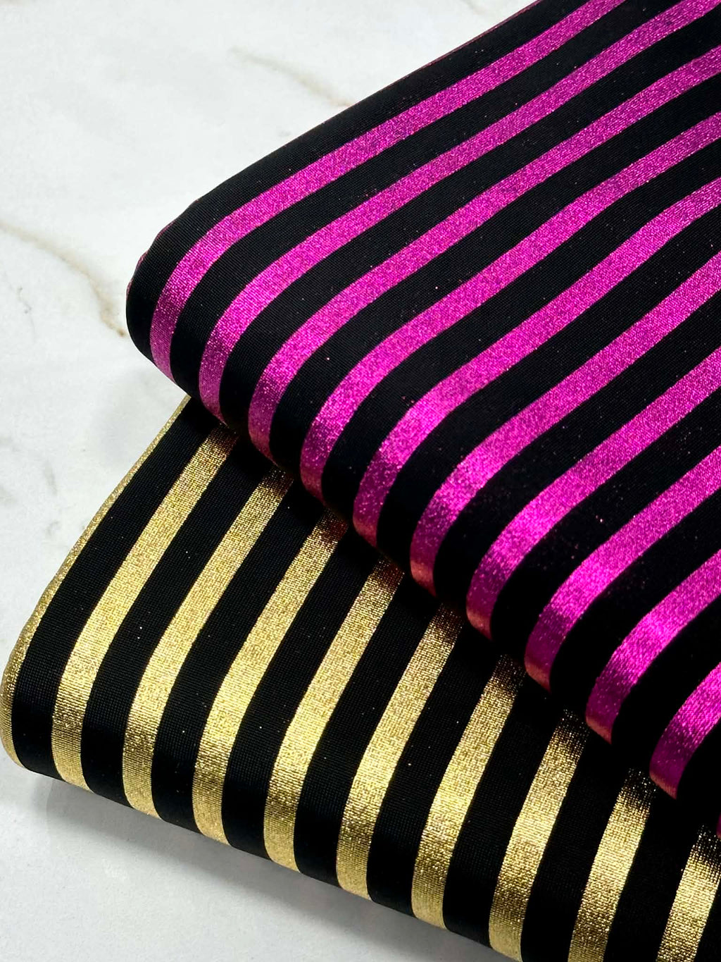 (ITY) FOIL GOLD STRIPES ON BLACK