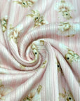 (4X2 YUMMY RIB) BALLERINA BUNNIES ON PINK STRIPES (5)