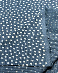 (RIB BRUSHED) POLKA DOTS ON NAVY