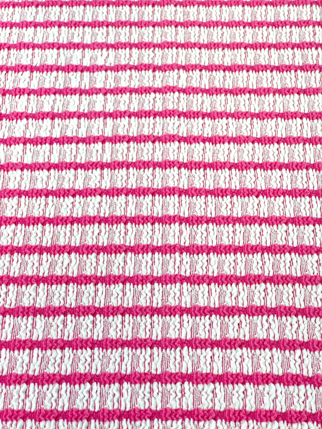 (GUAPO STRIPE) FUCHSIA STRIPES ON OFF WHITE