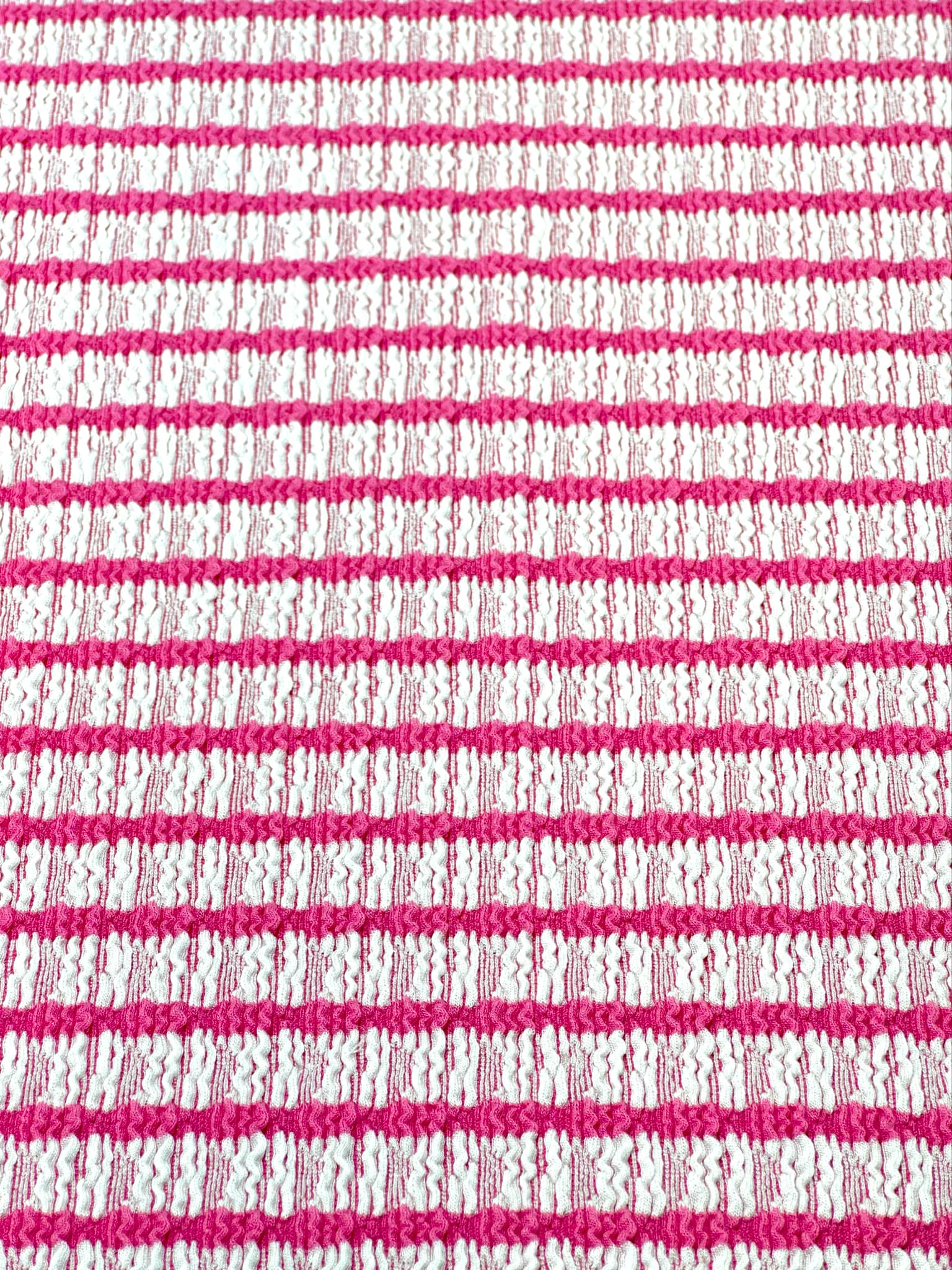 (GUAPO STRIPE) FUCHSIA STRIPES ON OFF WHITE