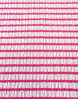 (GUAPO STRIPE) FUCHSIA STRIPES ON OFF WHITE