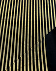 (ITY) FOIL GOLD STRIPES ON BLACK