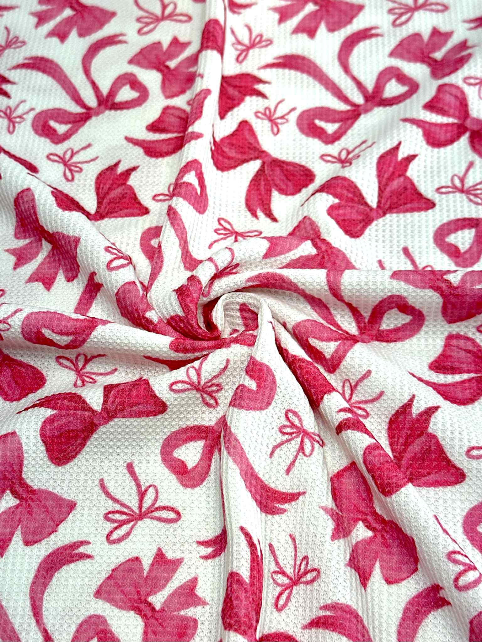 (THERMAL) PINK BOWS ON OFF WHITE(2)