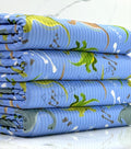 (YUMMY RIB) GREEN, BROWN, AND ALOE DINOSAURS ON BLUE (1)