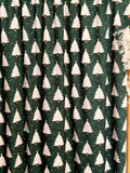 (4X2 YUMMY RIB) VINTAGE CHRISTMAS PINES ON EVERGREEN