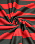 (SWIM) BLACK STRIPES ON RED