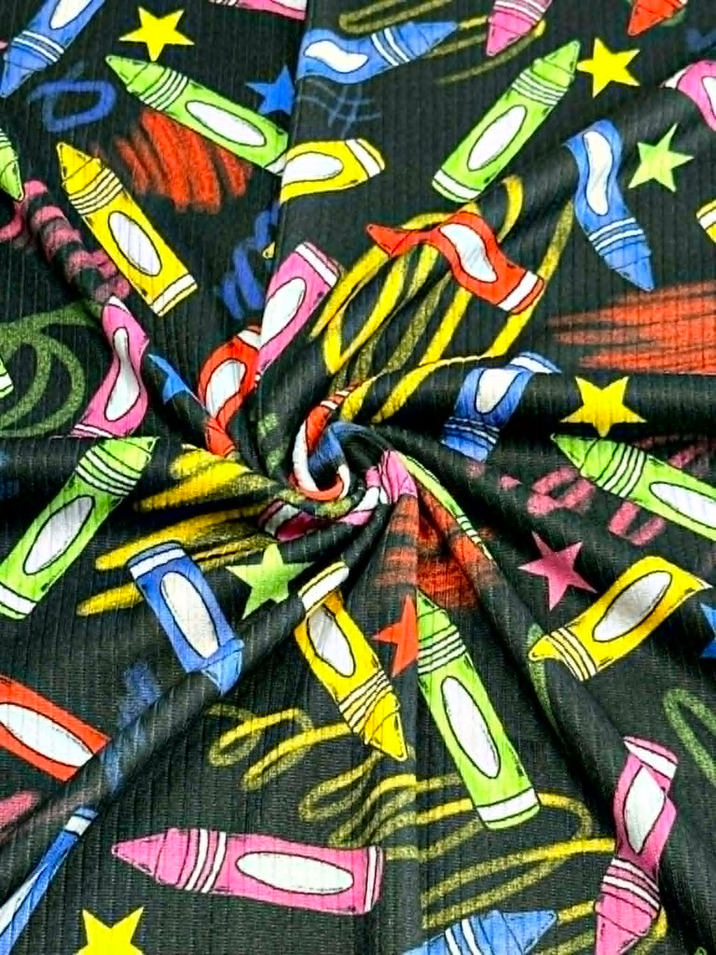 (4X2 YUMMY RIB) COLORFUL CRAYONS AND SCRIBBLES ON BLACK (1)