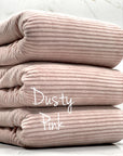 (VELVET RIB) DUSTY PINK