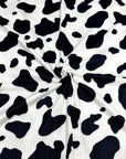 (YUMMY RIB) BLACK COW PRINT ON OFF WHITE