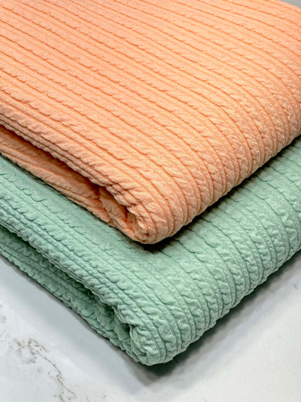 (GOLDEN RIB KNIT) BABY SAGE