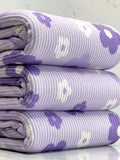(URBAN RIB) PURPLE, LAVENDER AND OFF WHITE FLOWERS ON LILAC(1)