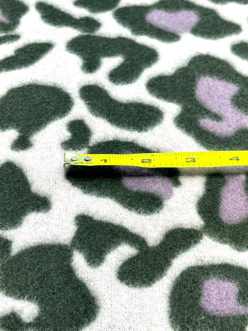 (BRUSHED SWEATER KNIT) PURPLE AND BLACK CHEETAH
