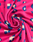 (DBP) TEAL CHEETAH ON FUCHSIA