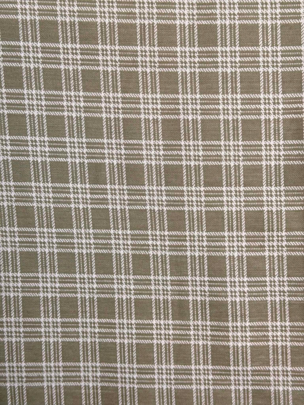 (DOUBLE KNIT) EVERGREEN PLAID
