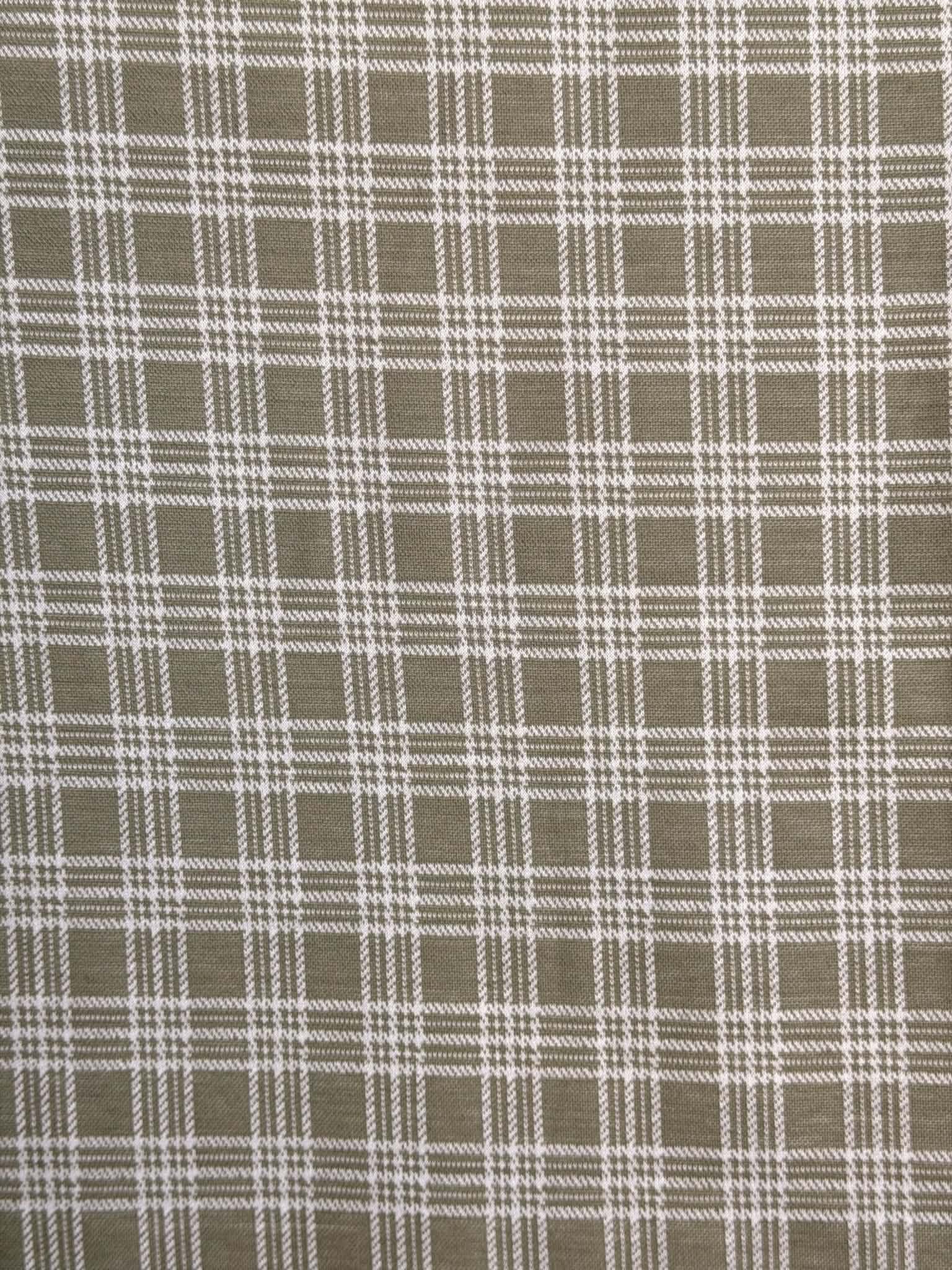 (DOUBLE KNIT) EVERGREEN PLAID
